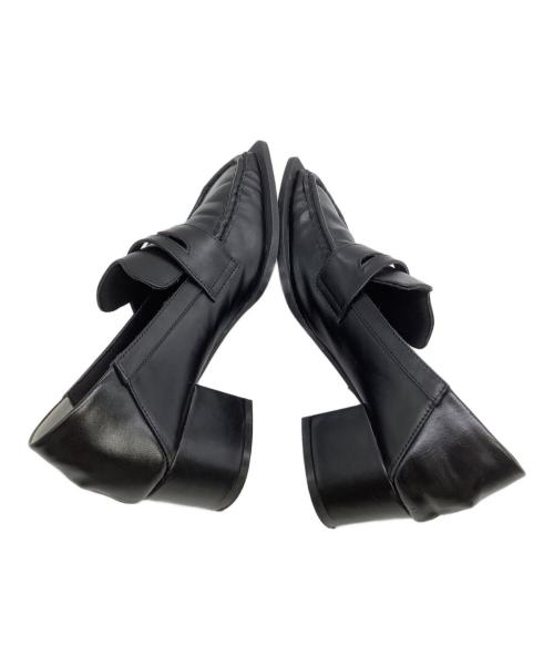 Ameri（アメリ）Ameri (アメリ) スクエアトゥローファー　UND SQUARE TOE LOAFER ブラック サイズ:Lの古着・服飾アイテム