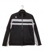 DESCENTE GOLFデサントゴルフ）の古着「レインジャケット」｜ブラック×ホワイト
