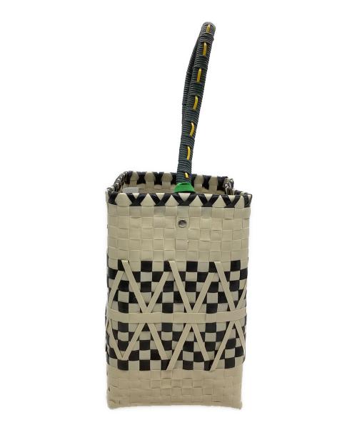MARNI（マルニ）MARNI (マルニ) バケットバッグ ベージュ×ブラックの古着・服飾アイテム