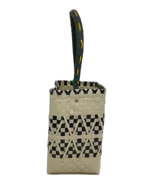 MARNI（マルニ）MARNI (マルニ) バケットバッグ ベージュ×ブラックの古着・服飾アイテム