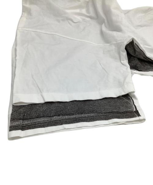 MM6 Maison Margiela（エムエムシックスメゾンマルジェラ）MM6 Maison Margiela (エムエムシックス メゾンマルジェラ) ナンバーロゴTシャツ グレー×ホワイト サイズ:Mの古着・服飾アイテム