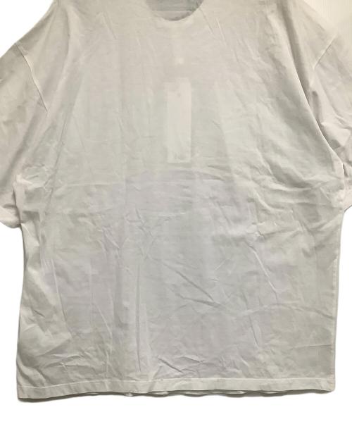 MM6 Maison Margiela（エムエムシックスメゾンマルジェラ）MM6 Maison Margiela (エムエムシックス メゾンマルジェラ) ナンバーロゴTシャツ グレー×ホワイト サイズ:Mの古着・服飾アイテム