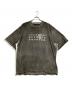 MM6 Maison Margiela（エムエムシックス メゾンマルジェラ）の古着「ナンバーロゴTシャツ」｜グレー×ホワイト