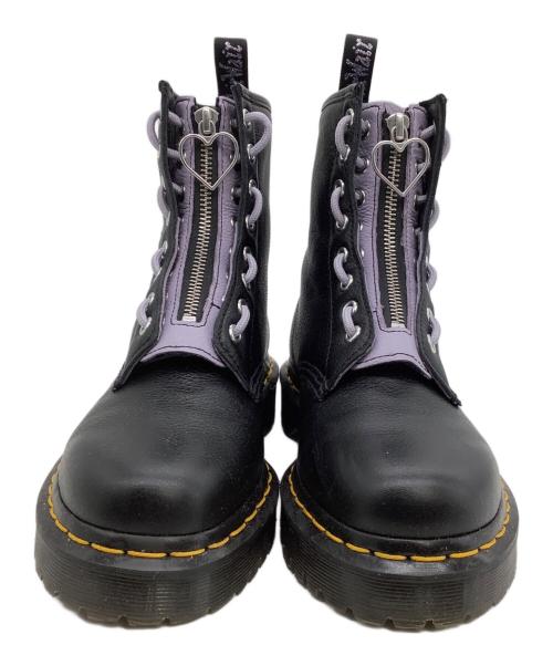 Dr.Martens（ドクターマーチン）Dr.Martens (ドクターマーチン) 8ホールブーツ 1460 ZIP HEART ブラック サイズ:UK 5の古着・服飾アイテム