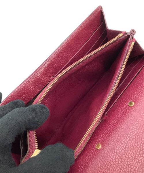LOUIS VUITTON（ルイ ヴィトン）LOUIS VUITTON (ルイ ヴィトン) 長財布 	モノグラム  ポルトフォイユ・パラス フューシャ×ブラウンの古着・服飾アイテム