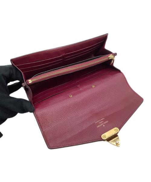 LOUIS VUITTON（ルイ ヴィトン）LOUIS VUITTON (ルイ ヴィトン) 長財布 	モノグラム  ポルトフォイユ・パラス フューシャ×ブラウンの古着・服飾アイテム