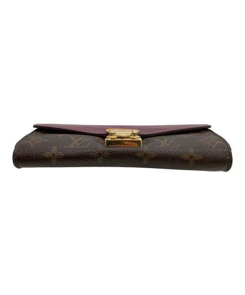 LOUIS VUITTON（ルイ ヴィトン）LOUIS VUITTON (ルイ ヴィトン) 長財布 	モノグラム  ポルトフォイユ・パラス フューシャ×ブラウンの古着・服飾アイテム