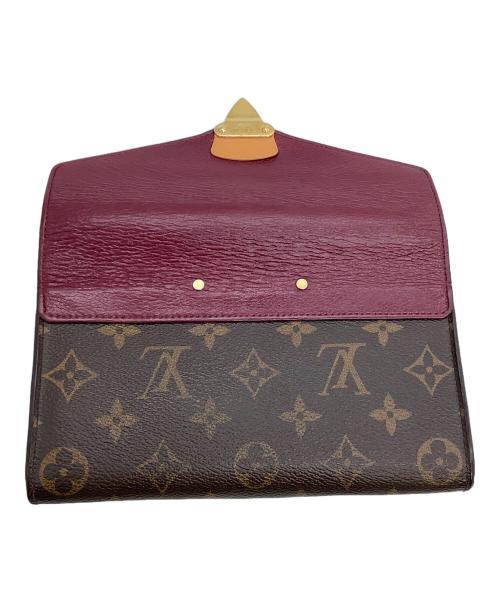 LOUIS VUITTON（ルイ ヴィトン）LOUIS VUITTON (ルイ ヴィトン) 長財布 	モノグラム  ポルトフォイユ・パラス フューシャ×ブラウンの古着・服飾アイテム
