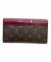 LOUIS VUITTON (ルイ ヴィトン) 長財布 	モノグラム  ポルトフォイユ・パラス フューシャ×ブラウン：34000円
