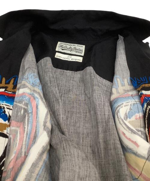 WACKO MARIA（ワコマリア）WACKO MARIA (ワコマリア) オープンカラーシャツ THE GUILTY PARTIES・JEAN-MICHEL BSQUIAT ブラック サイズ:Sの古着・服飾アイテム