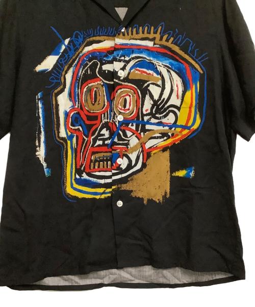 WACKO MARIA（ワコマリア）WACKO MARIA (ワコマリア) オープンカラーシャツ THE GUILTY PARTIES・JEAN-MICHEL BSQUIAT ブラック サイズ:Sの古着・服飾アイテム