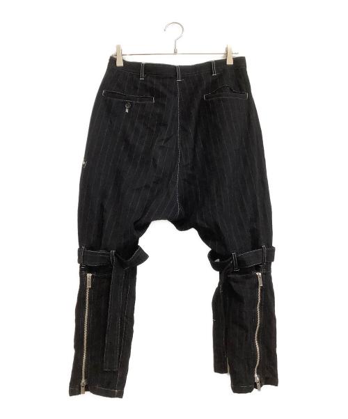 sulvam（サルバム）sulvam (サルバム) サルエルボンテージパンツ ブラック サイズ:Sの古着・服飾アイテム