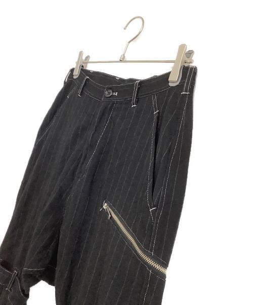 sulvam（サルバム）sulvam (サルバム) サルエルボンテージパンツ ブラック サイズ:Sの古着・服飾アイテム