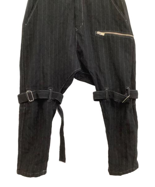 sulvam（サルバム）sulvam (サルバム) サルエルボンテージパンツ ブラック サイズ:Sの古着・服飾アイテム