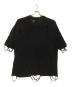 KAMIYA (カミヤ) PRINTED KNIT TEE ブラック サイズ:S：17000円