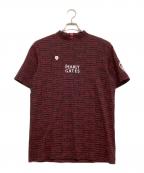 PEARLY GATESパーリーゲイツ）の古着「ゴルフウェア(トップス)」｜ブラック×レッド