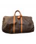 LOUIS VUITTON（ルイ ヴィトン）の古着「ボストンバッグ モノグラム キーポル・バンドリエール60」｜ブラウン