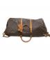 中古・古着 LOUIS VUITTON (ルイ ヴィトン) ボストンバッグ モノグラム キーポル・バンドリエール60 ブラウン：70000円