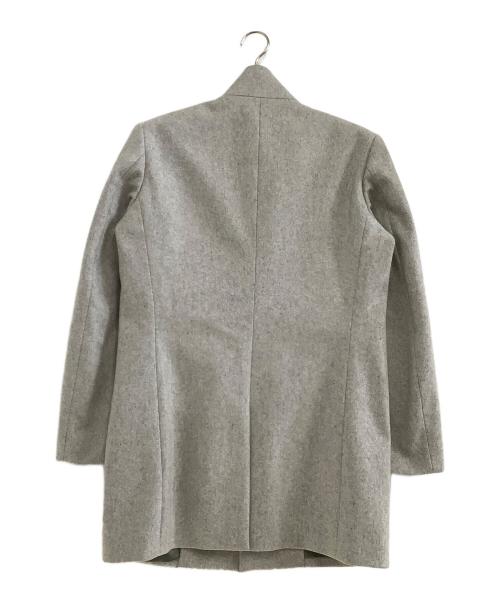 theory（セオリー）theory (セオリー) スタンドカラーコート グレー サイズ:XSの古着・服飾アイテム
