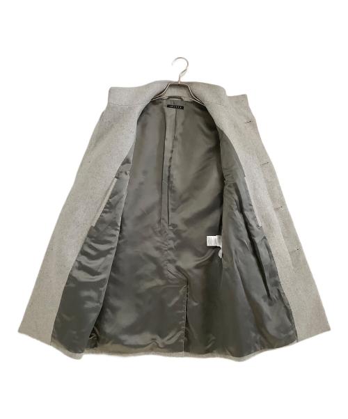 theory（セオリー）theory (セオリー) スタンドカラーコート グレー サイズ:XSの古着・服飾アイテム