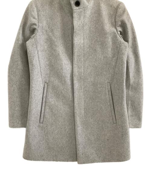 theory（セオリー）theory (セオリー) スタンドカラーコート グレー サイズ:XSの古着・服飾アイテム