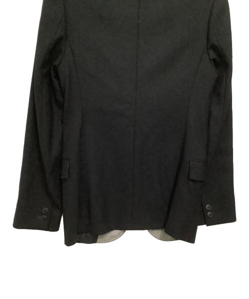 BALENCIAGA（バレンシアガ）BALENCIAGA (バレンシアガ) COMME des GARCONS (コムデギャルソン) 2Bウールジャケット ブラック×グレー サイズ:44の古着・服飾アイテム
