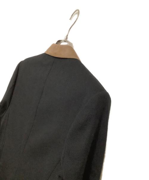 BALENCIAGA（バレンシアガ）BALENCIAGA (バレンシアガ) COMME des GARCONS (コムデギャルソン) 2Bウールジャケット ブラック×グレー サイズ:44の古着・服飾アイテム