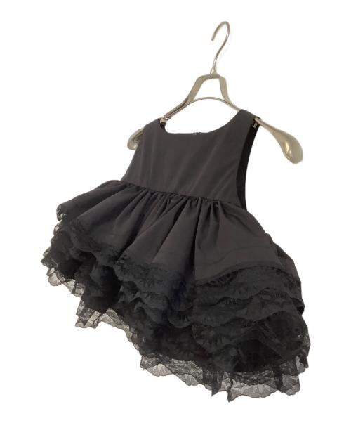 Bibiy.（ビビィ）Bibiy. (ビビィ) ノースリーブフリルシャツ ブラック サイズ:freeの古着・服飾アイテム