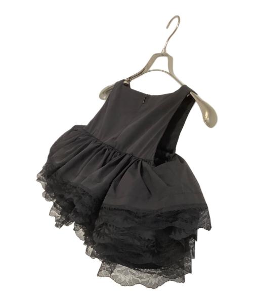 Bibiy.（ビビィ）Bibiy. (ビビィ) ノースリーブフリルシャツ ブラック サイズ:freeの古着・服飾アイテム