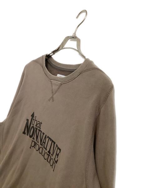 nonnative（ノンネイティブ）nonnative (ノンネイティブ) クルーネックスウェット ブラウン サイズ:4の古着・服飾アイテム