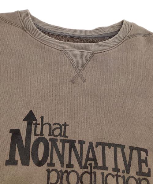 nonnative（ノンネイティブ）nonnative (ノンネイティブ) クルーネックスウェット ブラウン サイズ:4の古着・服飾アイテム