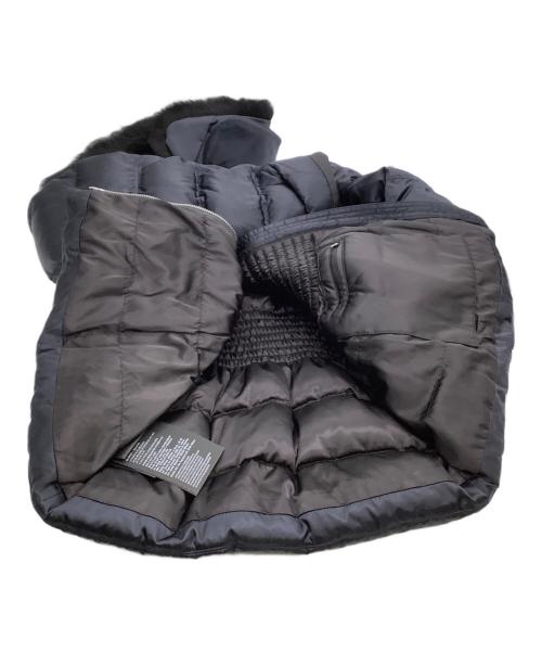 PRADA（プラダ）PRADA (プラダ) ファーウェストシェイプダウンジャケット ネイビー サイズ:38の古着・服飾アイテム