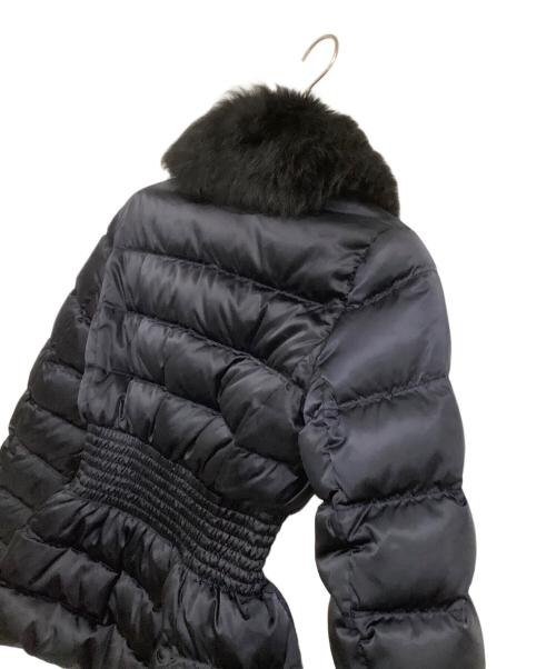 PRADA（プラダ）PRADA (プラダ) ファーウェストシェイプダウンジャケット ネイビー サイズ:38の古着・服飾アイテム