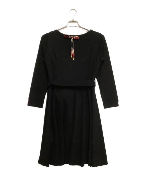BLUE LABEL CRESTBRIDGE（ブルーレーベルクレストブリッジ）BLUE LABEL CRESTBRIDGE (ブルーレーベルクレストブリッジ) ワンピース ブラック サイズ:38の古着・服飾アイテム