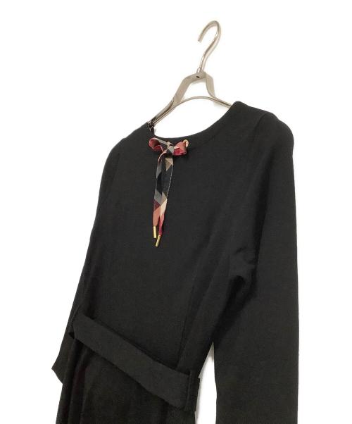 BLUE LABEL CRESTBRIDGE（ブルーレーベルクレストブリッジ）BLUE LABEL CRESTBRIDGE (ブルーレーベルクレストブリッジ) ワンピース ブラック サイズ:38の古着・服飾アイテム