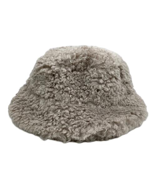BASICKS（ベイシックス）BASICKS (ベイシックス) Faux Fur Big Bucket Hat ベージュ サイズ:S 未使用品の古着・服飾アイテム