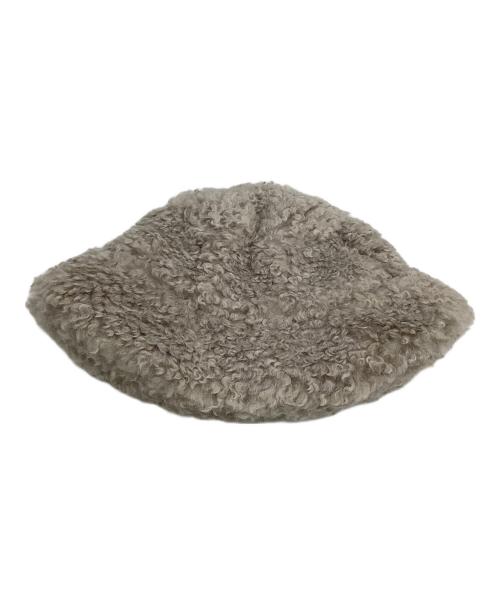BASICKS（ベイシックス）BASICKS (ベイシックス) Faux Fur Big Bucket Hat ベージュ サイズ:S 未使用品の古着・服飾アイテム