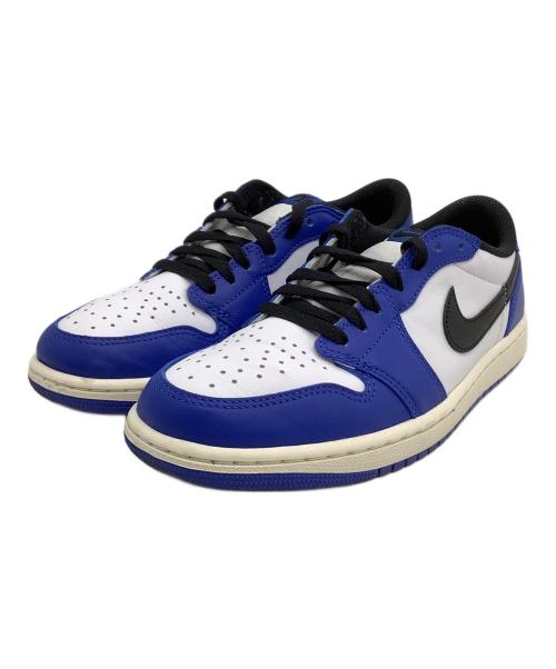 NIKE（ナイキ）NIKE (ナイキ) スニーカー AIR JORDAN 1 RETRO LOW OG ホワイト×ブルー サイズ:26の古着・服飾アイテム