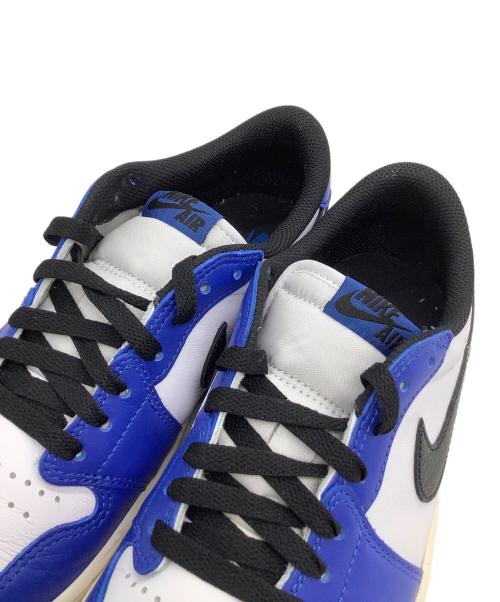 NIKE（ナイキ）NIKE (ナイキ) スニーカー AIR JORDAN 1 RETRO LOW OG ホワイト×ブルー サイズ:26の古着・服飾アイテム