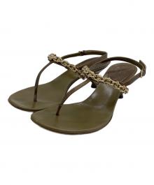 GUCCI（グッチ）の古着「ヒールサンダル」｜グリーン