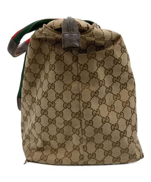 GUCCI（グッチ）GUCCI (グッチ) トートバッグ ベージュ×ブラウンの古着・服飾アイテム