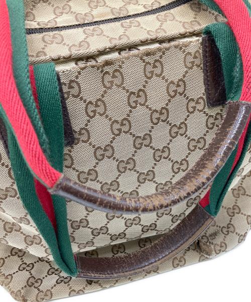 GUCCI（グッチ）GUCCI (グッチ) トートバッグ ベージュ×ブラウンの古着・服飾アイテム