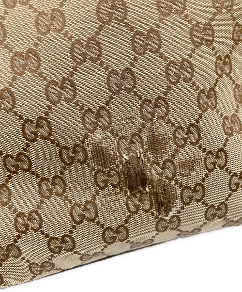 GUCCI（グッチ）GUCCI (グッチ) トートバッグ ベージュ×ブラウンの古着・服飾アイテム
