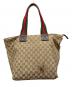 GUCCI (グッチ) トートバッグ ベージュ×ブラウン：9000円