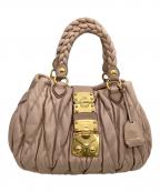 MIU MIUミュウミュウ）の古着「ハンドバッグ」｜ピンク