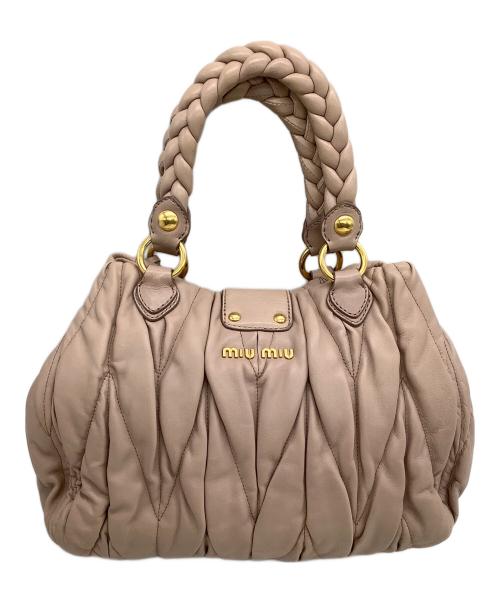 MIU MIU（ミュウミュウ）MIU MIU (ミュウミュウ) ハンドバッグ ピンクの古着・服飾アイテム