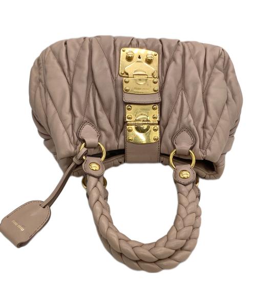 MIU MIU（ミュウミュウ）MIU MIU (ミュウミュウ) ハンドバッグ ピンクの古着・服飾アイテム