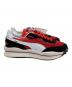 中古・古着 PUMA (プーマ) ローカットスニーカー　スタイルライダーストリームオン/ STYLE RIDER STREAM ON ブラック×レッド サイズ:26 未使用品：4000円