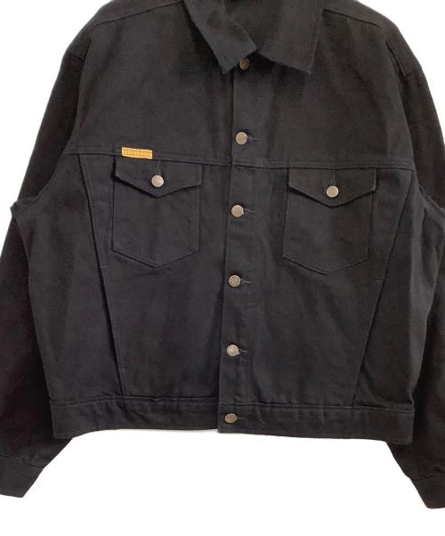 PRSN BLU（プリズンブルー）PRSN BLU (プリズンブルース) デニムジャケット ブラック サイズ:Lの古着・服飾アイテム