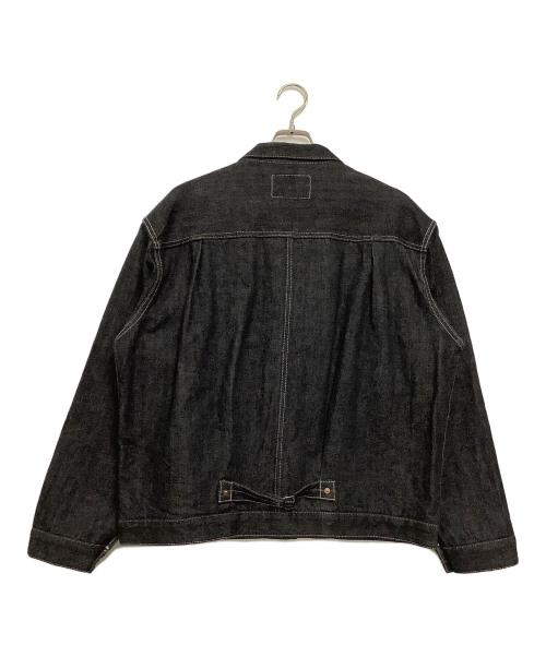 HOUSTON（ヒューストン）HOUSTON (ヒューストン) デニムジャケット ブラック サイズ:42Rの古着・服飾アイテム